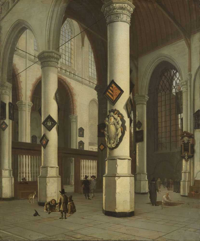 Hendrick van Vliet - View of the Oude Kerk, Delft