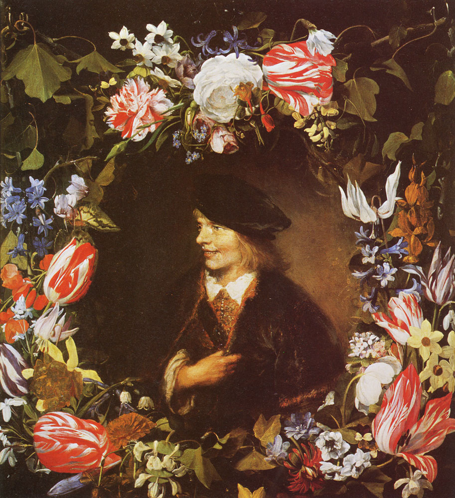 Jan Lievens - Portrait of a boy with flowers