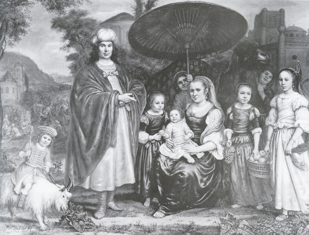 Jan Victors - Family in oriental costume