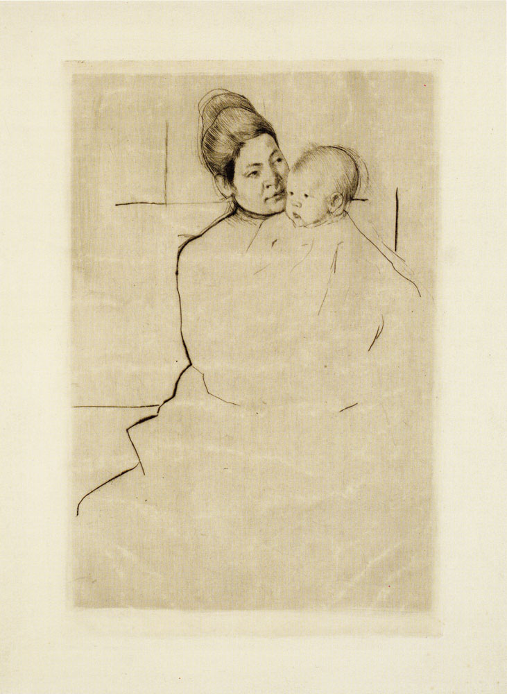 Mary Cassatt - Gardner Held by his Mother