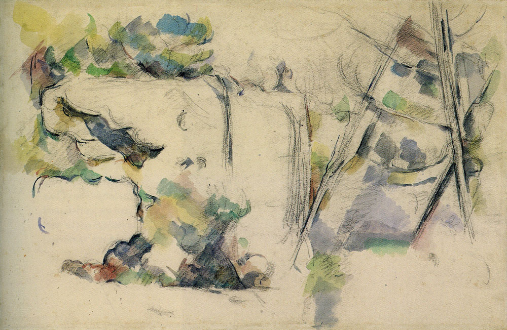 Paul Cézanne - Rocks at Bibémus