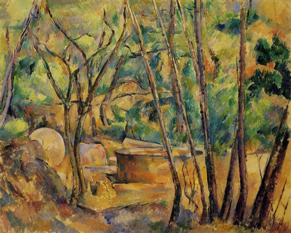 Paul Cézanne - Well: Millstone and Cistern under Trees