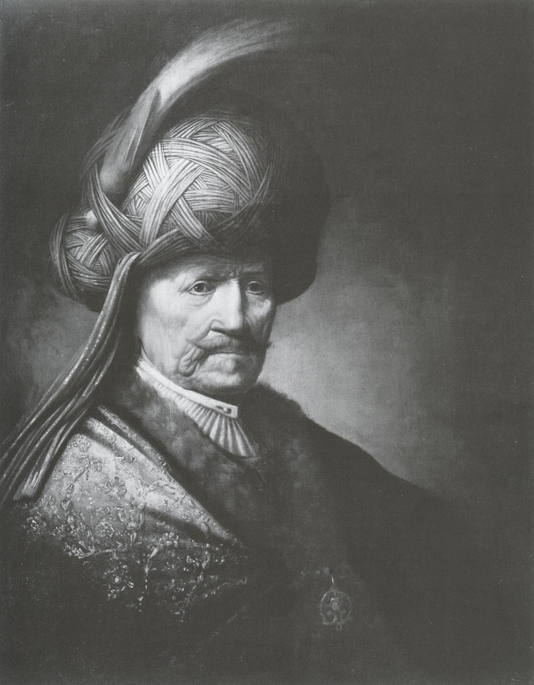 School of Rembrandt - Old Man in Oriental Costume