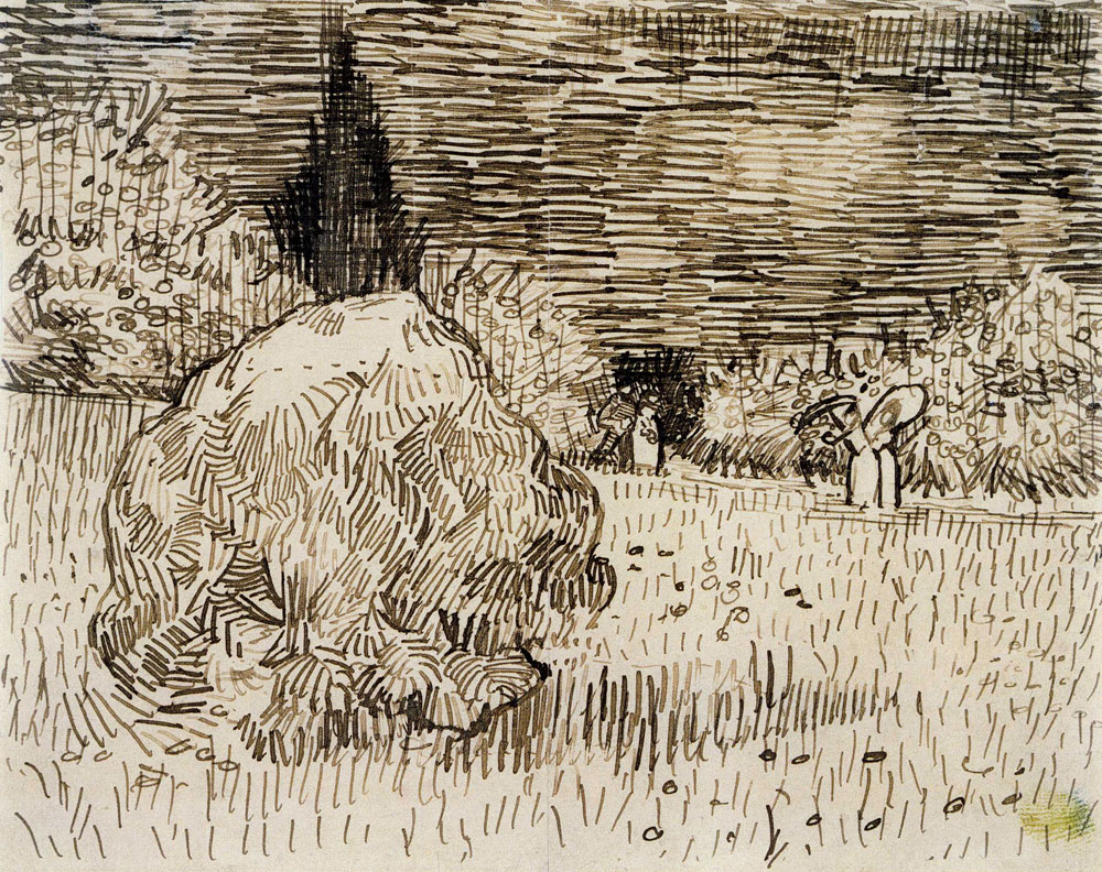 Vincent van Gogh - Bush in the Park at Arles