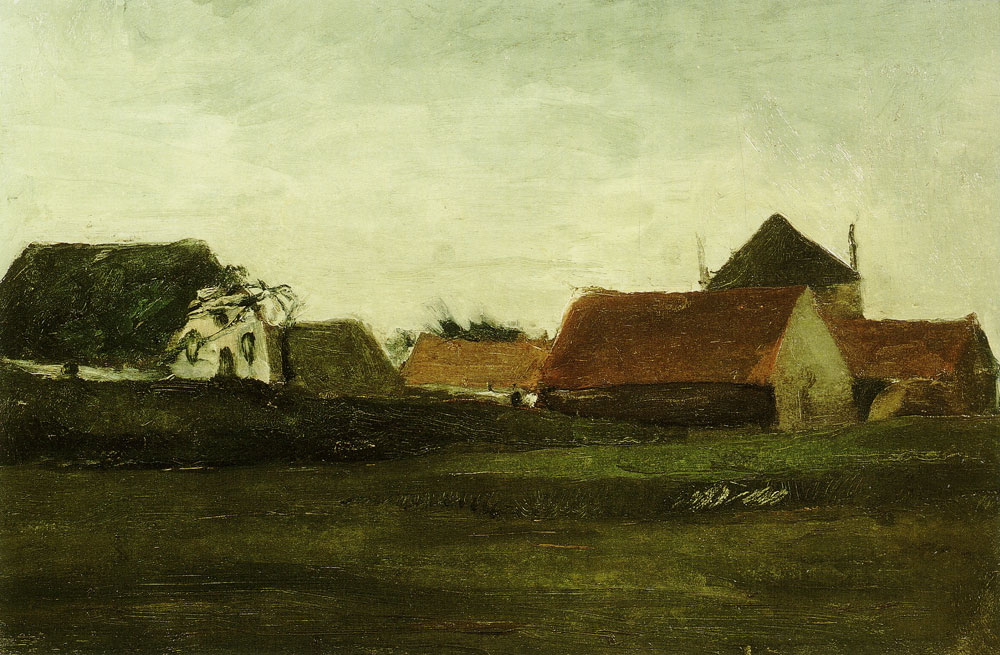 Vincent van Gogh - Farm in Loosduinen near The Hague