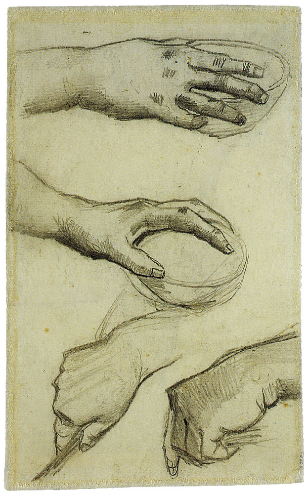 Vincent van Gogh - Four hands, two holding bowls
