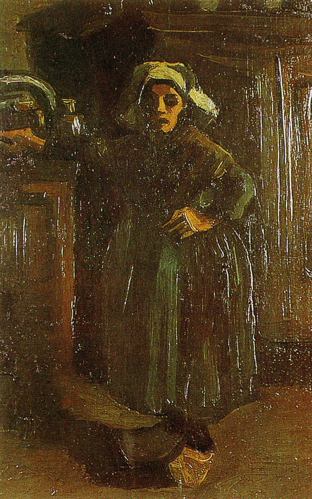 Vincent van Gogh - Peasant woman standing in a room