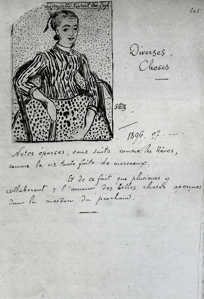 Vincent van Gogh - Sketch of The Mousmé