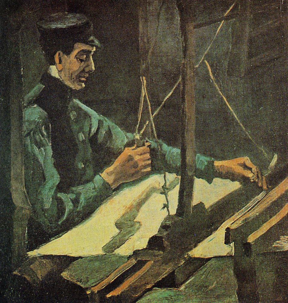 Vincent van Gogh - Weaver facing right, half-figure