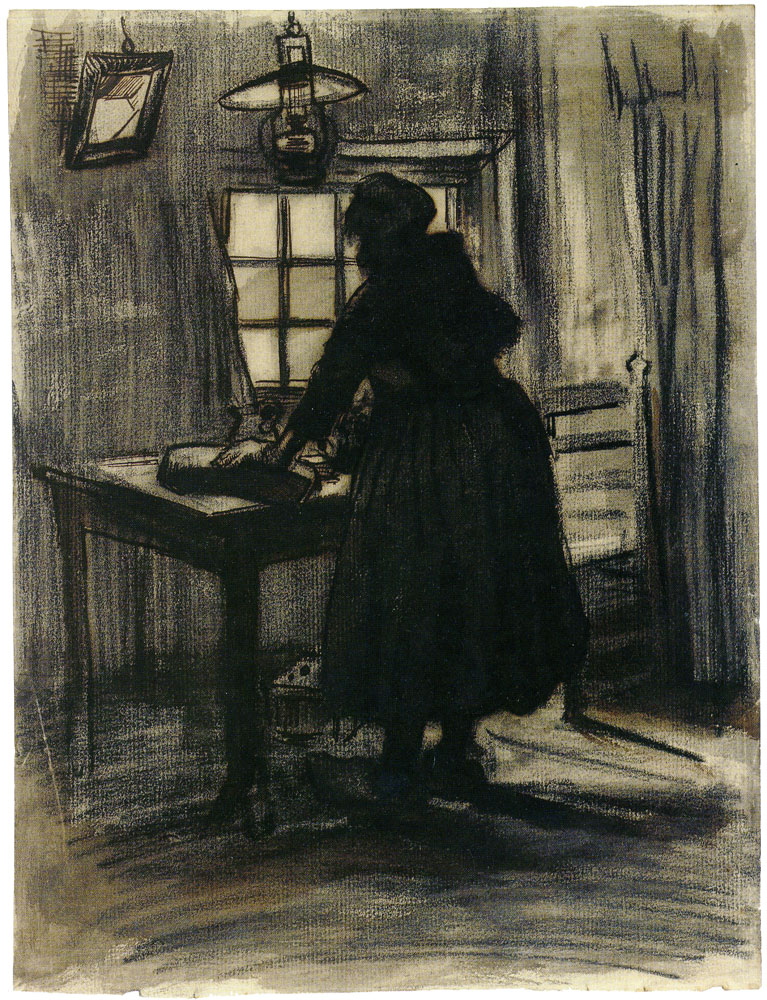 Vincent van Gogh - Woman cutting bread