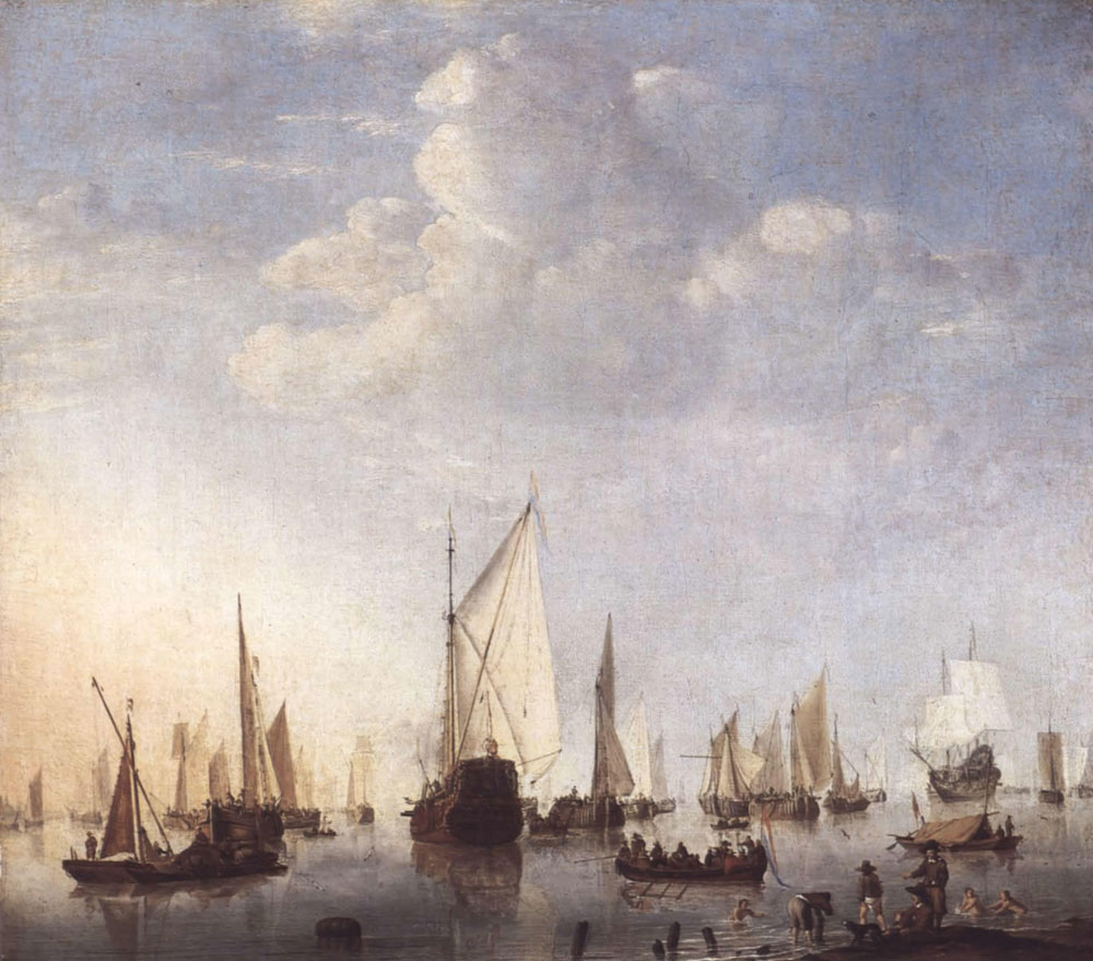 Willem van de Velde the Youger - Ships in the Roads