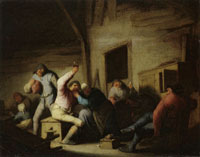 Adriaen van Ostade Carousing Peasants in an Interior