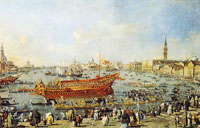 After Canaletto Venice: the Bacino di San Marco on Ascension Day