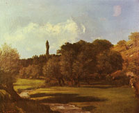 Gustave Courbet Landscape near the banks of the Indre