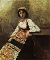 Jean Baptiste Camille Corot Italian girl