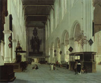 Hendrick van Vliet Interior of the Oude Kerk in Delft