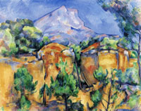 Paul Cézanne Montagne Sainte-Victoire seen from Bibémus