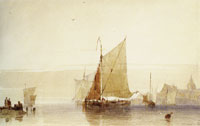 Richard Parkes Bonington Fishing Boats