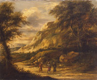 Roelant Roghman Landscape with the Journey to Emmaus