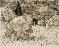 Vincent van Gogh Bush in the Park at Arles