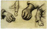 Vincent van Gogh Two hands and two arms