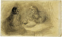 Vincent van Gogh Man and woman sharing a meal