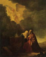 Willem de Poorter Manoah's sacrifice
