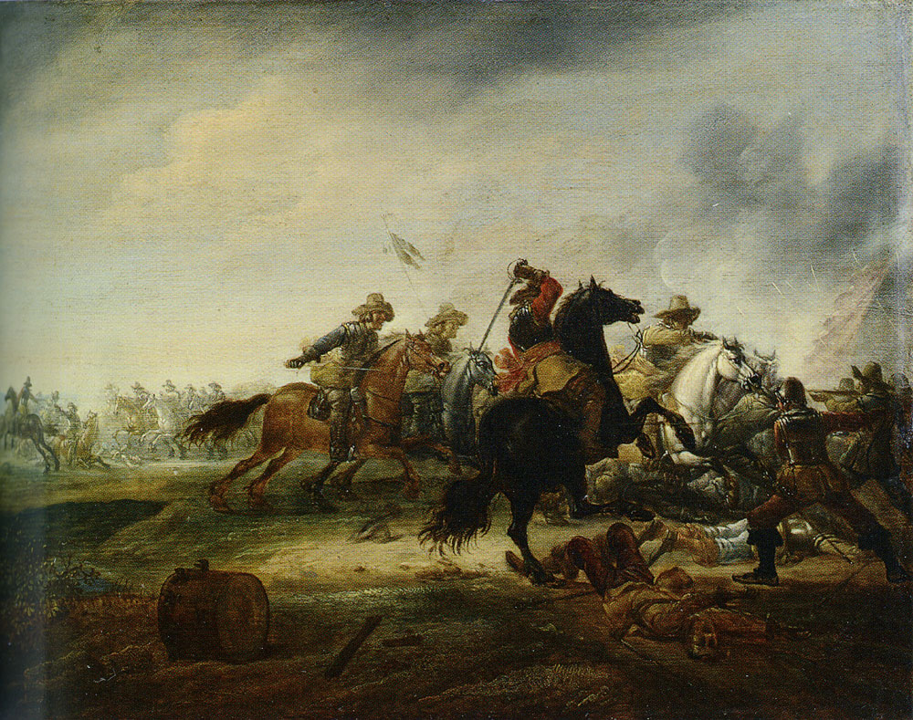 Abraham van der Hoef - Battle between Horsemen and Soldiers
