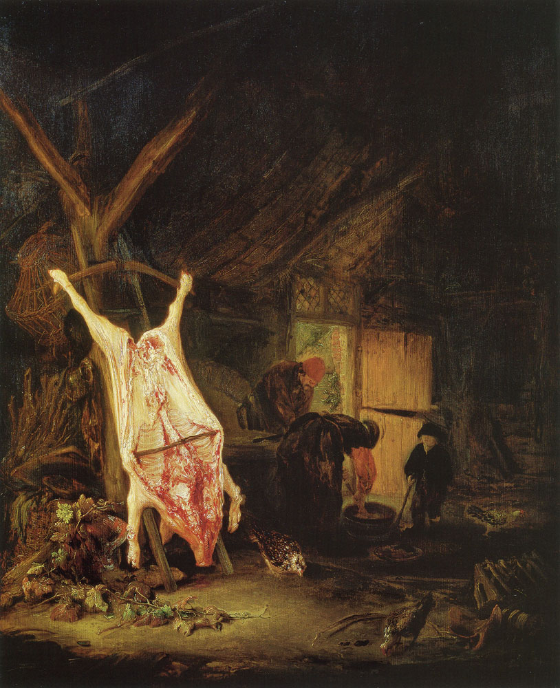 Adriaen van Ostade - The slaughtered swine