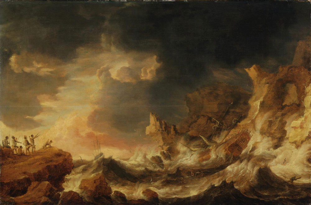 Bonaventura Peeters - Shipwreck on a rocky coast