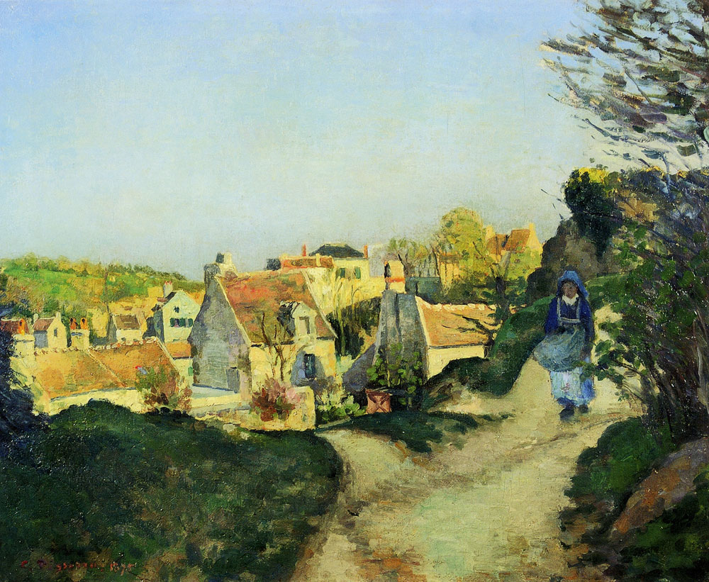 Camille Pissarro - L'Hermitage, seen from the Rue de la Côte du Jalet, Pontoise
