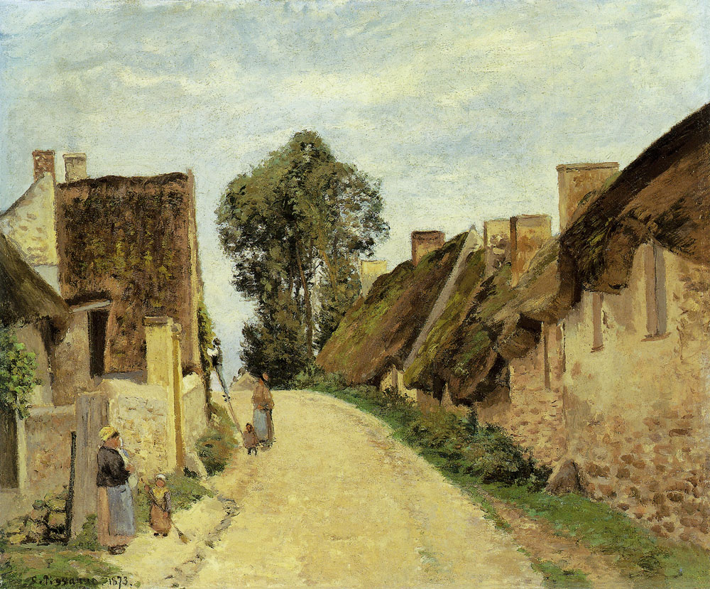 Camille Pissarro - Village street, Auvers-sur-Oise