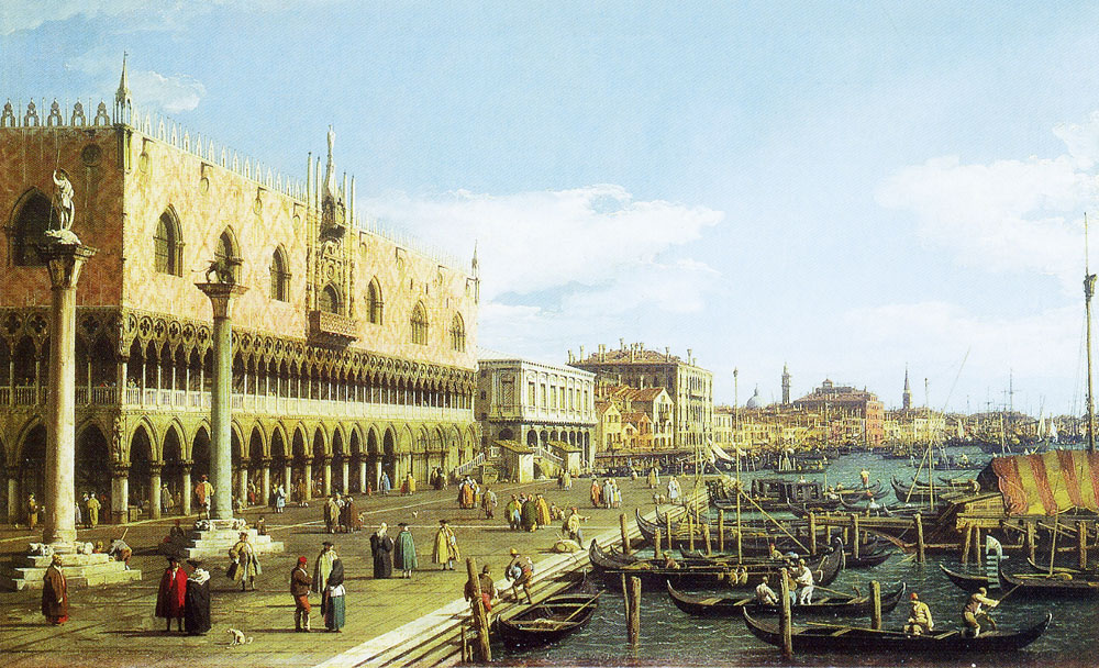 Canaletto - Venice: the Riva degli Schiavoni