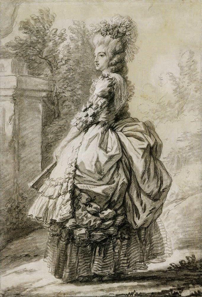 Elisabeth Louise Vigée Le Brun - Marie Antoinette in the Park of Versailles