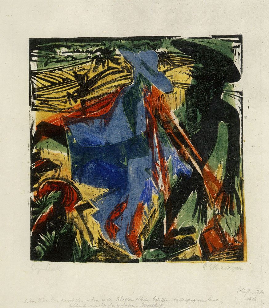 Ernst Ludwig Kirchner - Schlemihl Tries to Seize the Shadow in Vain
