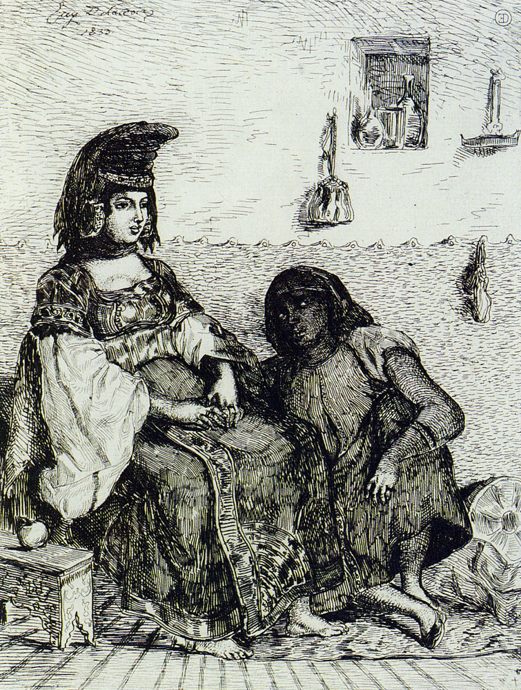 Eugène Delacroix - Jewess of Algiers (third state of four)