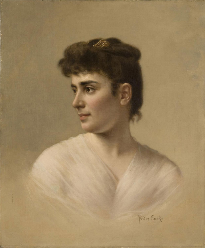 Fedor Encke - Portrait of Flora Stieglitz