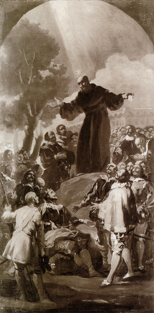 Francisco Goya - St Bernardino of Siena Preaching before King Alfonso of Aragon (first sketch)