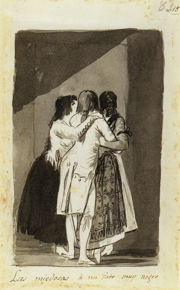 Francisco Goya - They Are Scared of a Very Black Cat