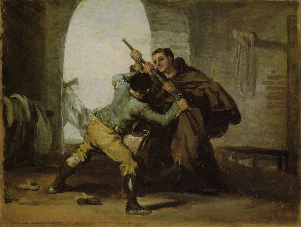 Francisco Goya - Friar Pedro Wrests the Gun from El Maragato