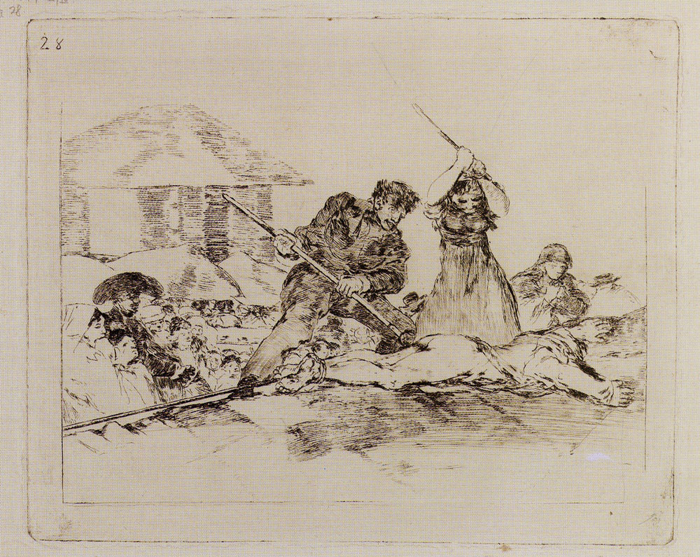 Francisco Goya - Rabble (Working proof)