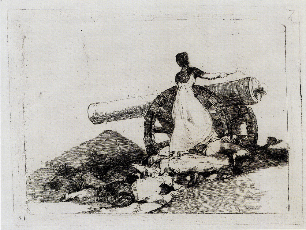 Francisco Goya - What Courage! (Working proof)