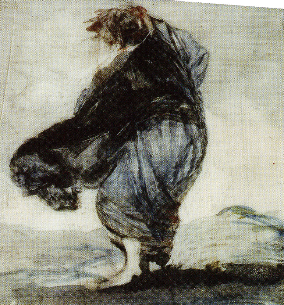Francisco Goya - Woman with Clothes Blowing in the Wind