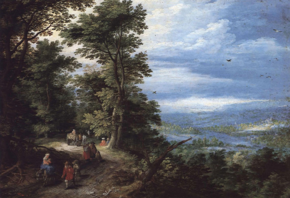Jan Brueghel the Elder - Edge of a Forest (The Flight into Egypt)
