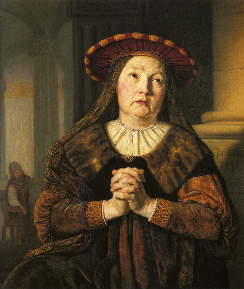 Jan Victors - Hannah, Mother of Samuel, Praying in the Temple