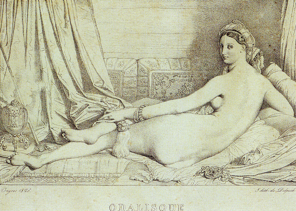 Jean Auguste Dominique Ingres - The grand odalisque