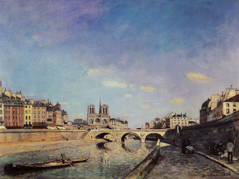 Johan Barthold Jongkind - The Seine and Notre-Dame