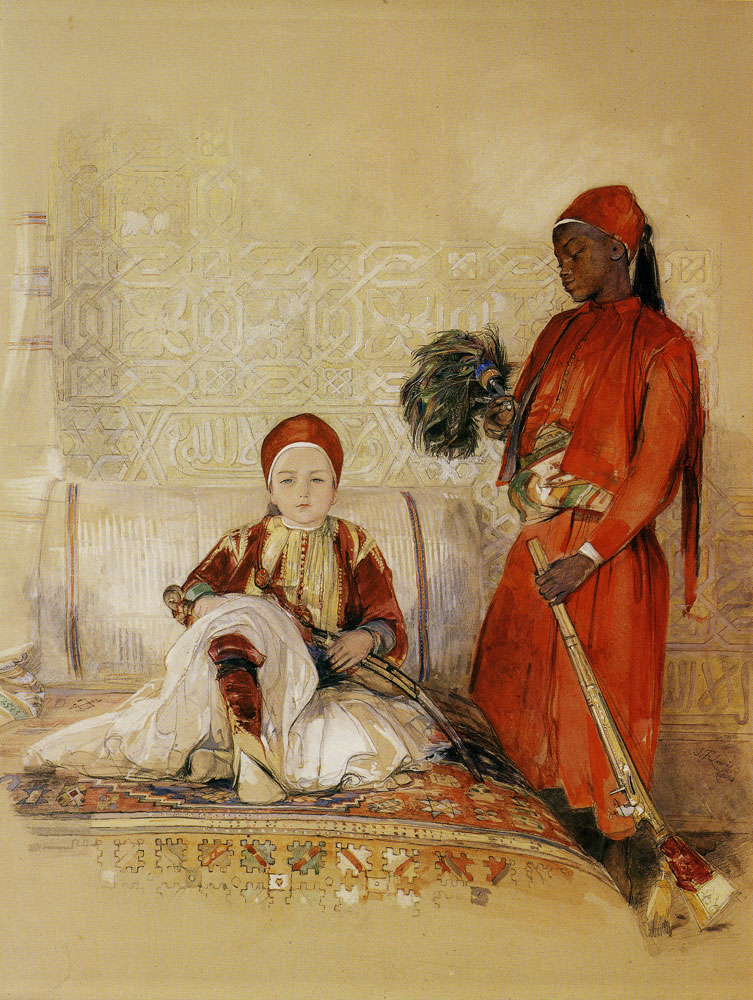John Frederick Lewis - Iskander Bey and His Servant