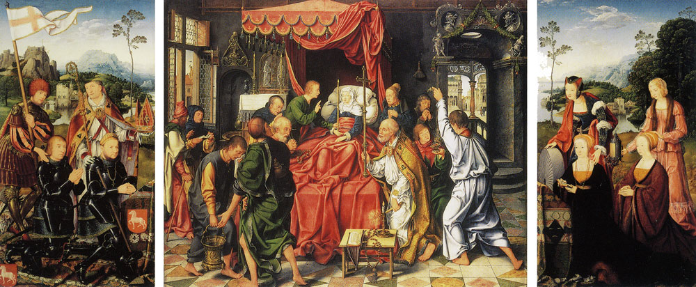 Joos van Cleve - The Death of the Virgin Altarpiece