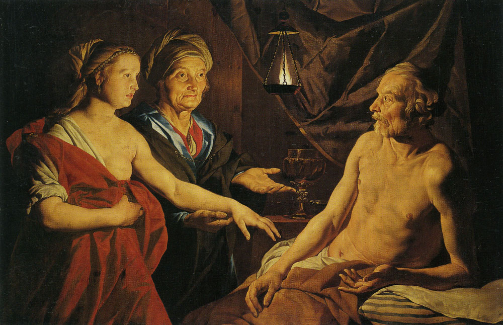 Matthias Stom - Abraham, Sarah and Hagar